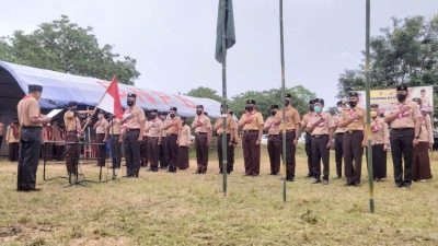 Ketua Kwartir Kolaka Ahmad Safei Lantik Pengurus Mabi dan Pimpinan Satuan Karya Wira Kartika Kodim 1412 Kolaka