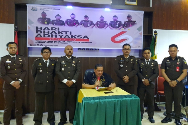 Kejaksaan Negeri Mamasa, Sulawesi Barat, merilis dugaan tindak pidana korupsi terkait pengelolaan dana Perusahaan Daerah Air Minum (PDAM) Kabupaten Mamasa Tahun 2021, Jum'at 22 Juli 2022.