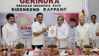 Panaskan Mesin Partai, DPC Gerindra Sidrap Gelar Rapat Konsolidasi