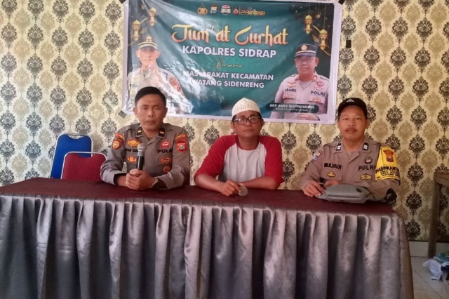 Kapolsubsektor Watang Sidenreng Laksanakan Program Kapolri