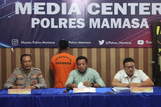 Satreskrim Polres Mamasa Rilis Kasus Penggelapan Mobil