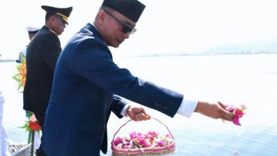 Peringati Hari Pahlawan, Forkopimda Sulbar Gelar Tabur Bunga di Lanal Mamuju