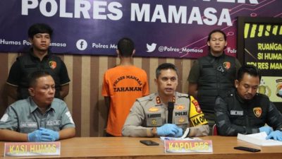 Demi Minuman dan Rokok Seorang Pria Nekat Mencuri, Polres Mamasa Tangkap Satu Tersangka