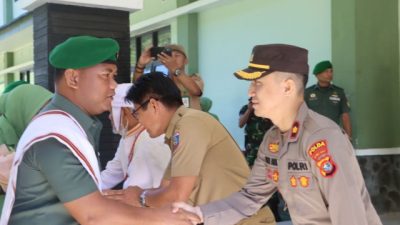 Sambut Dandim Baru, Waka Polres Harapkan Sinergitas TNI-Polri